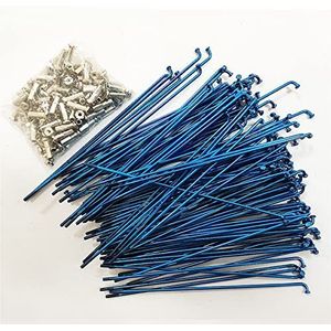 fietsspaken, spaken, fietsspaken 245 mm x 14 g roestvrij 36 stuks(Color:Blue)