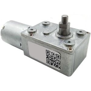 JGY370-4632 Lage Snelheid 6-150rpm Zelfborgende Slakkenversnellingsmotor 12 V 24 V DC Elektromotor 8 mm Output As M5 Dubbele Platte Puntschroef 1 PC (Maat: Pakket C, Kleur: 24 V 6