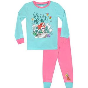 Disney Meisjes Pyjama's The Little Mermaid Slim Fit Veelkleurig 98