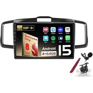 Android 15 Autoradio Sat Navi voor H-onda Freed (2008-2016) 9 Inch Touchscreen Multimedia Speler met Draadloze Carplay GPS Navigatie FM RDS Bluetooth 5G-WiFi SWC DSP,M100s