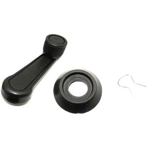 Power Window Regulator Auto Raamheffer Handbediende Hendel Auto Raam Connect 2 Universele Hendel Handdeur Kleur(Black)