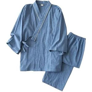 Premium pyjama's for heren, groot en lang, Home Essentials, zachte stretch loungeset, ademend, elastische taille, nachtkleding, ontspannende thuiskantoorkleding, comfortabele outfit for de hele dag(De