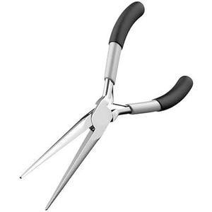 Mini puntige tandloze platte mond verlengde naald mond schuine mond tang platte mond draad bindende tang set (Long-Nose tang)