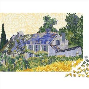 Cartoon Van Gogh Puzzels voor volwassenen, individuele puzzel, uitdagende games voor het hele gezin, educatief speelgoed, verjaardag, 1000 stuks (75 x 50 cm)