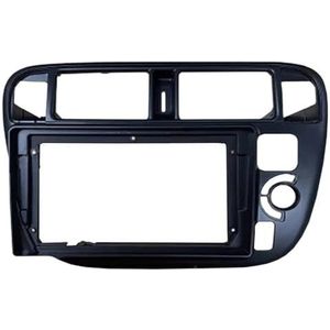 Auto-audio 9"" Groot Scherm Fascia Frame Adapter 2Din Stereo Dashboard Installatie Paneel Frame Voor Civic 1996 1997 1998 1999 RHD Auto Fascia Radio Paneel