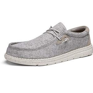 Bruno Marc Casual instappers voor heren, stretchschoenen, Beige, 41.5 EU