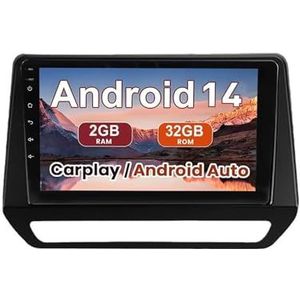 Android 15 Autoradio 9 inch touchscreen voor Renault Triber 2019-2020/Nissan magnite 2021 Autoradio Navigatie met Carplay met GPS navigatie Bluetooth FM USB Steering Wheel Control(D7 2G+32G)