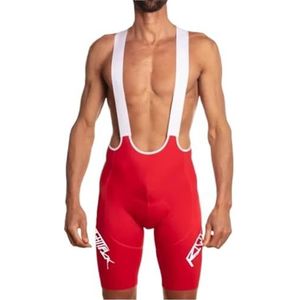 LPHFDCS Heren Fietsen Kleding Fietsen Rood Wit Bib Shorts Lycra Met Dikte Zomer Ademend 20D Gel Gewatteerde Fiets Bretelle Ciclismo Masculino Pantalone Cycle Shorts (Color1,4XL)