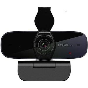 Webcam, Webcam Full HD1080p 60FPS Autofocus met verwijderbare privacycover Stream met microfoons USB Inclusief software