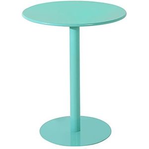 Prachtige ronde salontafel van 60 x 73 cm, kleine ronde tafel van ijzer, kleine eettafel voor huishoudelijk gebruik, melktheewinkel/café-onderhandelingstafel (Kleur: J)