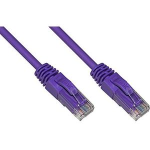 Netsnoer categorie 6 A niet afgeschermd UTP AWG24 Kleur paars halogeenvrij 20 m
