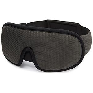 Verduisterende slaapmaskers, Slaap Oogmaskers 3D Slaapmasker Blokkeert Licht Zacht Gewatteerd Slaapmasker(Gray)