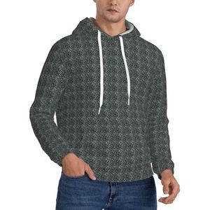 GUOLGP Zwart-witte Luipaardprint Mannen Hooded Pullover Mode Zachte Comfortabele Voor Winter Casual Dagelijkse Slijtage
