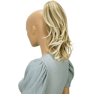 CAISHA 30cm Haarstukje Vlecht Paardenstaart Haarextensies Volumineus Golvend Blond Mix H107a