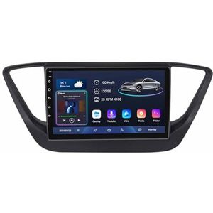 Android 14 9 Inch Touchscreen Autoradio 2 Din voor Hyundai Verna 2017-2018 met CarPlay & Android Auto Stuurbediening GPS Navigatie AHD Backup Camera Bluetooth (A, YS10 (2+32G))