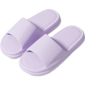Sandalen, Damesbadslippers - Thuissandalen for binnen- en buitengebruik in de zomer Doucheschoenen(Purple,41 EU)