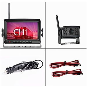 GPS-autonavigatiesysteem, 2CH Ahd Draadloze vrachtwagen DVR Auto Monitor Auto Display Scherm 7"" Ir Night Vision Reverse Backup Recorder WIFI-camera for bus RV Voor auto, vrachtwagen, camper(Type1)