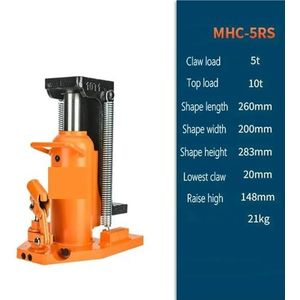 5T Klauwkrik Hydraulische krik Eendenbek Verticale Kruistop Hydraulische Zware Lage Hydraulische Hefmachine(MHC-5RS)