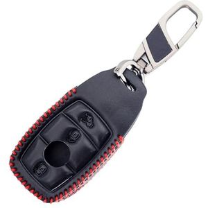 Sleutelbehuizing Voor SG-klasse S-klasse S63 AMG S65 AMG S450 S550e S560 Auto-afstandsbediening PU-lederen Sleutelhangerringhouder Case Cover Shell Autosleutelhoesje