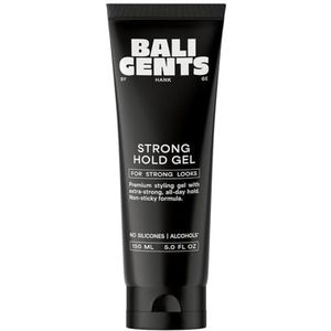 BALI GENTS Strong Hold Gel – Styling Gel voor mannen met extra sterke grip & natuurlijke glans – niet plakkerig – veganistisch – 150 ml