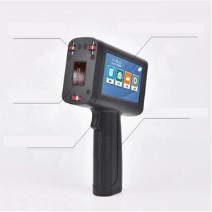 M20 Draagbare 4,3 inch touchscreen Hoogte 2-25, mm 600 dpi handheld inkjetprinter Geschikt for plastic/staal/karton/hout/glas