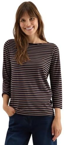 Cecil - Gestreept Shirt - Blauw - Dames - 3/4-mouwen