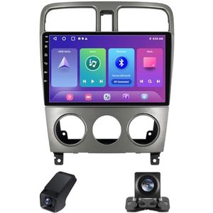 Android 13 Auto Radio geldt voor Subaru Forester SG 2002-2008 met Bluetooth Navi 9 inch Touchscreen Auto Radio met FM/RDS DSP 4GLTE 5GWiFi/AM Stuurwielbediening Achteruitrijcamera(NF-2)