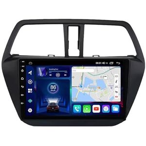Android 14 autonavigatie in-dash autoradio-ontvanger voor Suzuki SX4 2 S-Cross 2014-2016 dubbel Din 9 inch touchscreen autoradio met satellietnavigatie Bluetooth handsfree RDS SWC(H 4Core 1+32G)