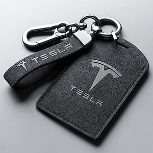 Auto Sleutelhanger Sleutelhanger Ringen Sleutel Cover voor Tesla Model Y Geschenken Accessoires,Blackstyle-A