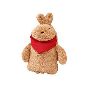 DieffematicRSD Warmwaterkruik Cartoon Beer Konijn Warmwaterkruik PVC Stress Pijnbestrijding Therapie Winter Warmwaterzak Met Zachte, Gezellige Pluche Hoes Handwarmer (Color : Brown rabbit)