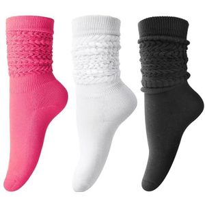 DRESHOW Slouch Sokken voor Vrouwen Zachte Dikke Gestapelde Sokken Gebreide Extra Lange Gestapelde Sokken Knie Lange Boot Scrunch Sok