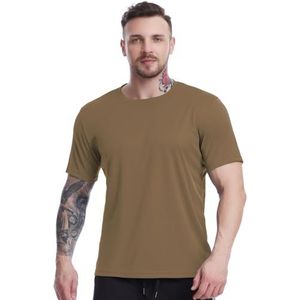 yk8fass Los Sport T-shirt kw-1834, Koffie, L