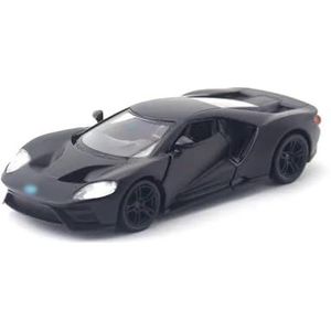 Simulatie legering modelauto Voor Fo&rd GT 1/36 City Super Speelgoedauto Diecast Miniatuur Model Trekdeuren Te Openen Collectie Cadeau Mat Zwart