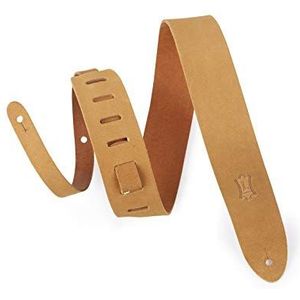Levy's Leathers 2 inch Suede lederen gitaarband; Extra lang - Tan (M12OH-XL-V2-TAN)