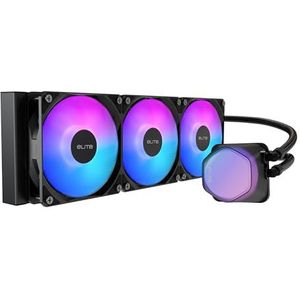 Cooler Master Masterliquid Ml360R Rgb Cpu Waterkoeling - Argb Licht Sync, Premium Pompontwerp En Tri Mf120R Argb Fans