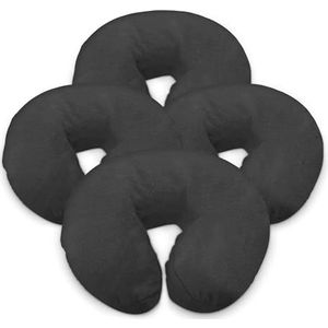 London Linens Set van 4, premium extra dik 100% katoen flanel massagetafels gezichtskruidjes cozies passend - inclusief 4 stuks (groen-grijs)