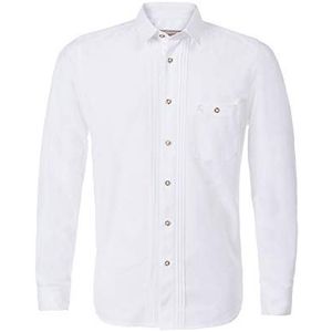 Stockerpoint Klederdrachthemd OC-Mike | wit met Kent-kraag | Regular Fit, wit, L