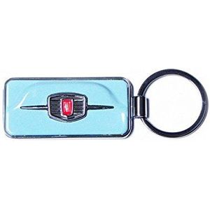 Fiat 500 sleutelhangers Musetto 12 cm lichtblauw