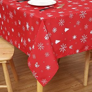 Emma Barclay Rendier - Metallic Geweven Jacquard Chrismas Tafelkleed in Crème Goud - 70 (178cm) Rond