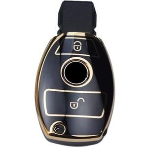 Sleutelbehuizing houder Voor A B C E R Klasse GLS GLA GLK GLC CLS CLA TPU Autosleutel Case Cover 2 Knop Shell Fob Voor AMG W204 W205 W212 W463 W176 Sleutelbehuizing(1 UK)