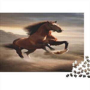 Paardenpuzzel, gaming vierkante dieren, puzzels voor volwassenen en jongeren, houten puzzel, woondecoratie, puzzelspel, 1000 stuks (75 x 50 cm)