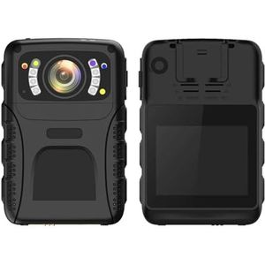 Lichaamscamera C9n 1440P HD Waterdichte camcorder Actiedetectie H.265 Digitale consumentencamera's Afneembare batterij Op het lichaam gedragen camera met audio en video(32GB)