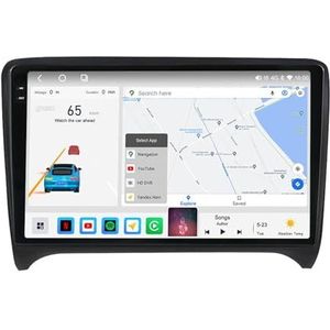 Android 12.0 Car Stereo 9 ""Touch Screen auto audio speler bluetooth stuurwielbediening Voor Audi TT2006-2012 auto speler Ondersteunt CarAutoPlay PIP GPS Navigatie Backup Camera (Size : 8+WIFI+4G 4G+6