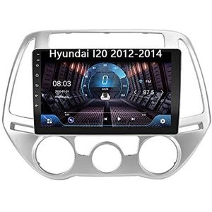 Android 10 Dubbel Din Auto Stereo 9 Inch Digitaal Scherm Car Audio Speler Met FM Radio Voor Hyundai I20 2012-2014 Met GPS Ondersteuning Bluetooth Spiegel Link/Stuurbediening (Color : 4G+WIFI 8core 8G