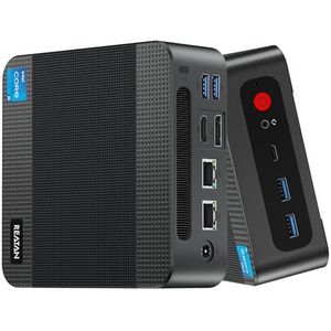 Reatan Mini-PC met Intel Core i5 12450H (tot 4,4 GHz) 16 GB DDR4 512 GB M.2 PCIe3.0 SSD Mini-computer 4K HDMI/Type-C/WiFi 6 / BT5.2 / Dual Gigabit LAN