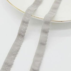 12mm 5yards Nylon elastische band kanten rand voor ondergoed beha schouderriem riem tape DIY ambachtelijke naaimateriaal accessoires-Fluorescerend geel-12mm-5yards