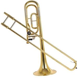 Trombone Muziekinstrument B-vlak Tot F-sleutel Trombone Messing Verf Goud Trombone Binnen Wit Koperen Binnenbuis Trombone Met Koffer