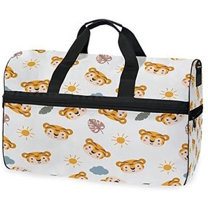 Tiger Baby Cartoon Zon Sport Zwemmen Gym Tas Met Schoenen Compartiment Weekender Duffel Reistassen Handtas Voor Vrouwen Meisjes Mannen