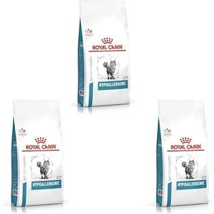 Royal Canin Veterinary Hypoallergeen, verpakking van 3 stuks, 3 x 400 g, volledig dieet voor volwassen katten, ter vermindering van allergieën en voedingsstoffenintolerantie