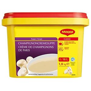 Maggi Champignoncrème-soep, fijne champignonsoep, vegetarisch, per stuk verpakt (1 x 1,8 kg)